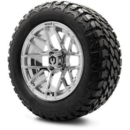 MODZ® 14" Matrix Chrome Wheels & Off-Road Tires Combo