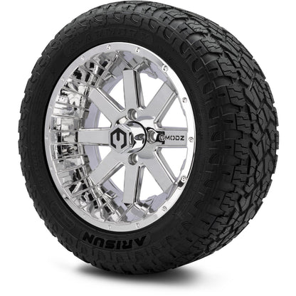 MODZ® 14" Assault Chrome Wheels & Off-Road Tires Combo