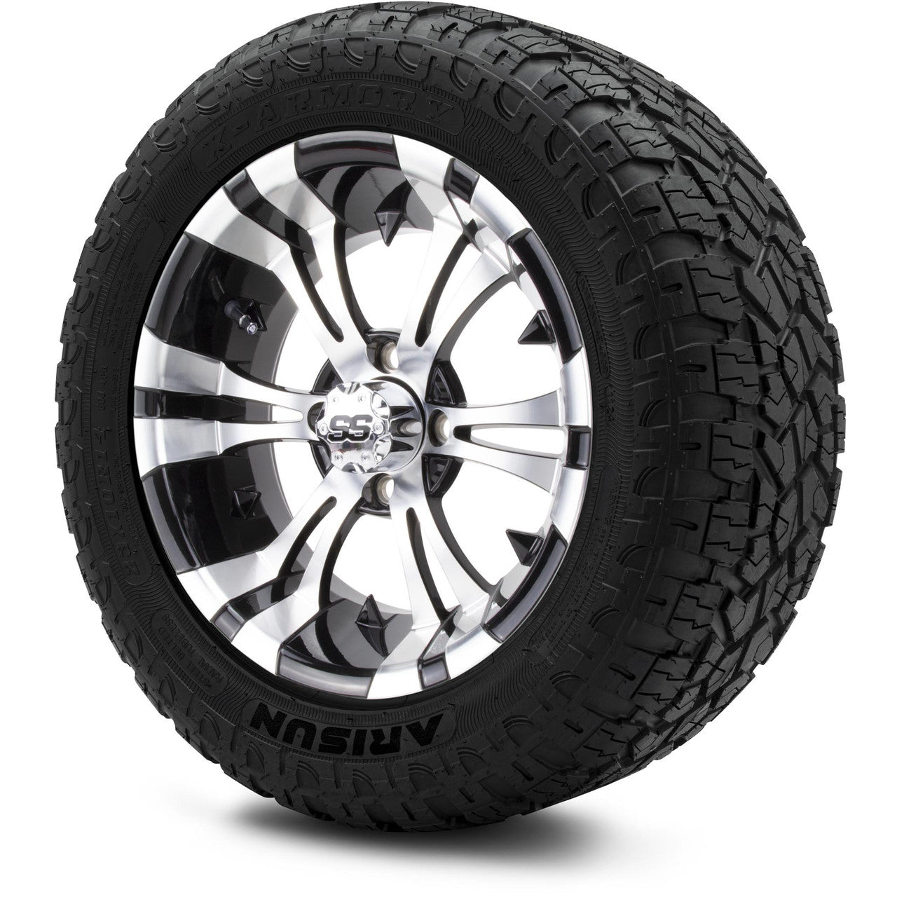 MODZ® 14" Vampire Machined Black Wheels & Off-Road Tires Combo