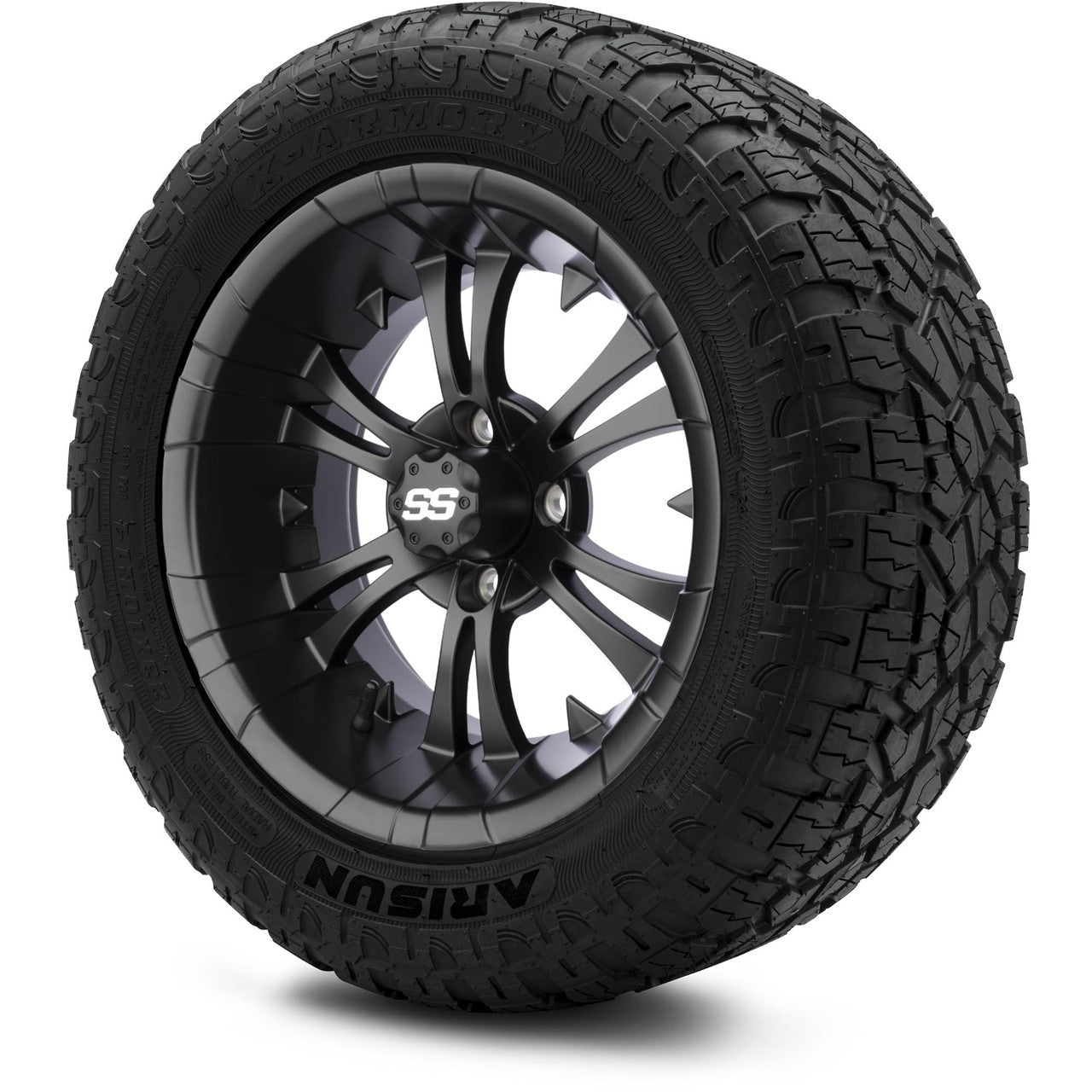 MODZ® 14" Vampire Matte Black Wheels & Off-Road Tires Combo