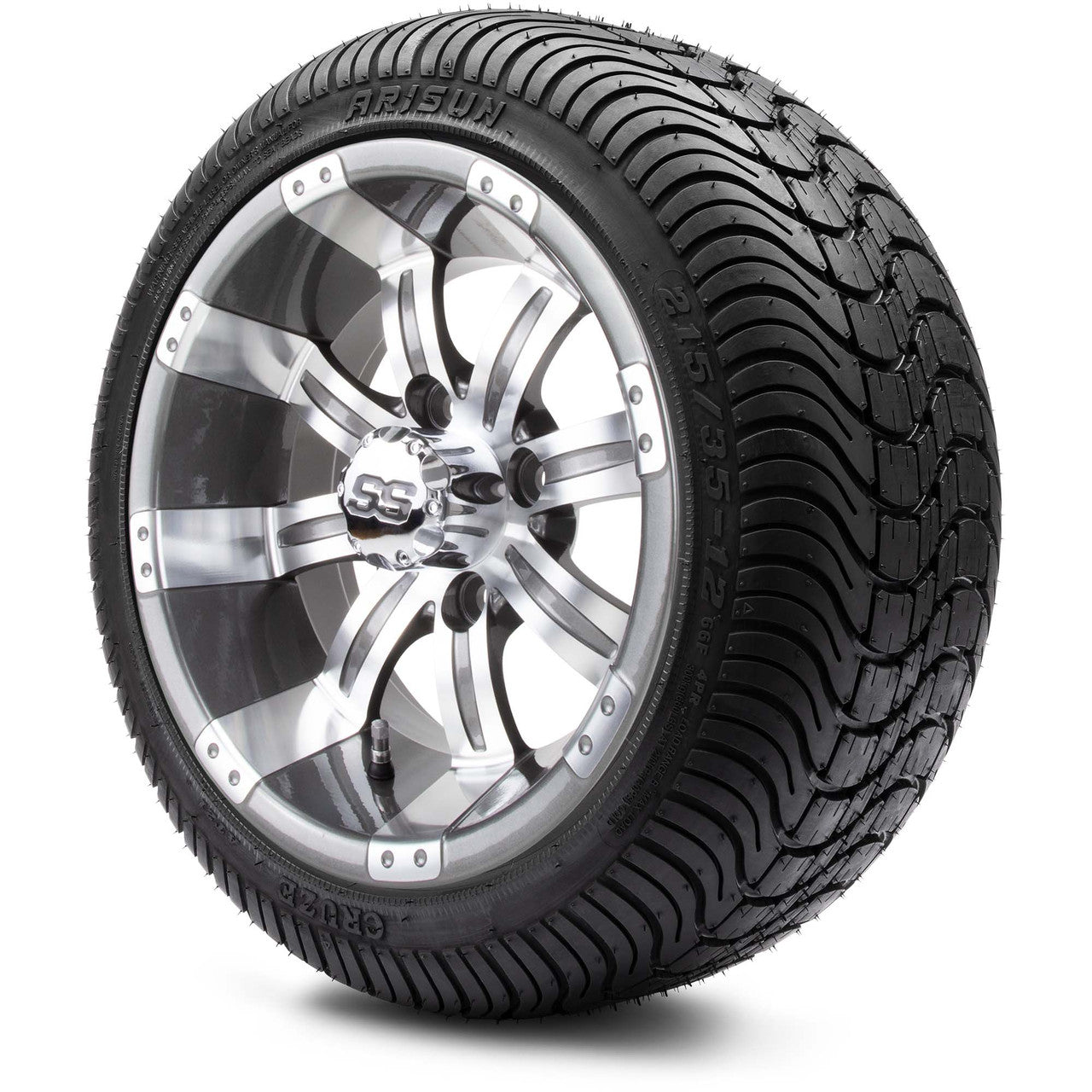 MODZ® 12" Tempest Gunmetal Wheels & Street Tires Combo