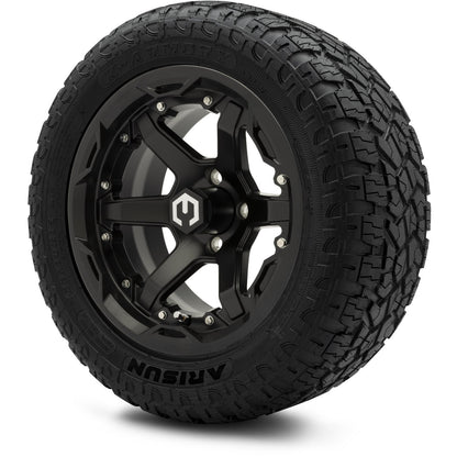 MODZ® 14" Gladiator Matte Black Wheels and Off-Road Tires Combo