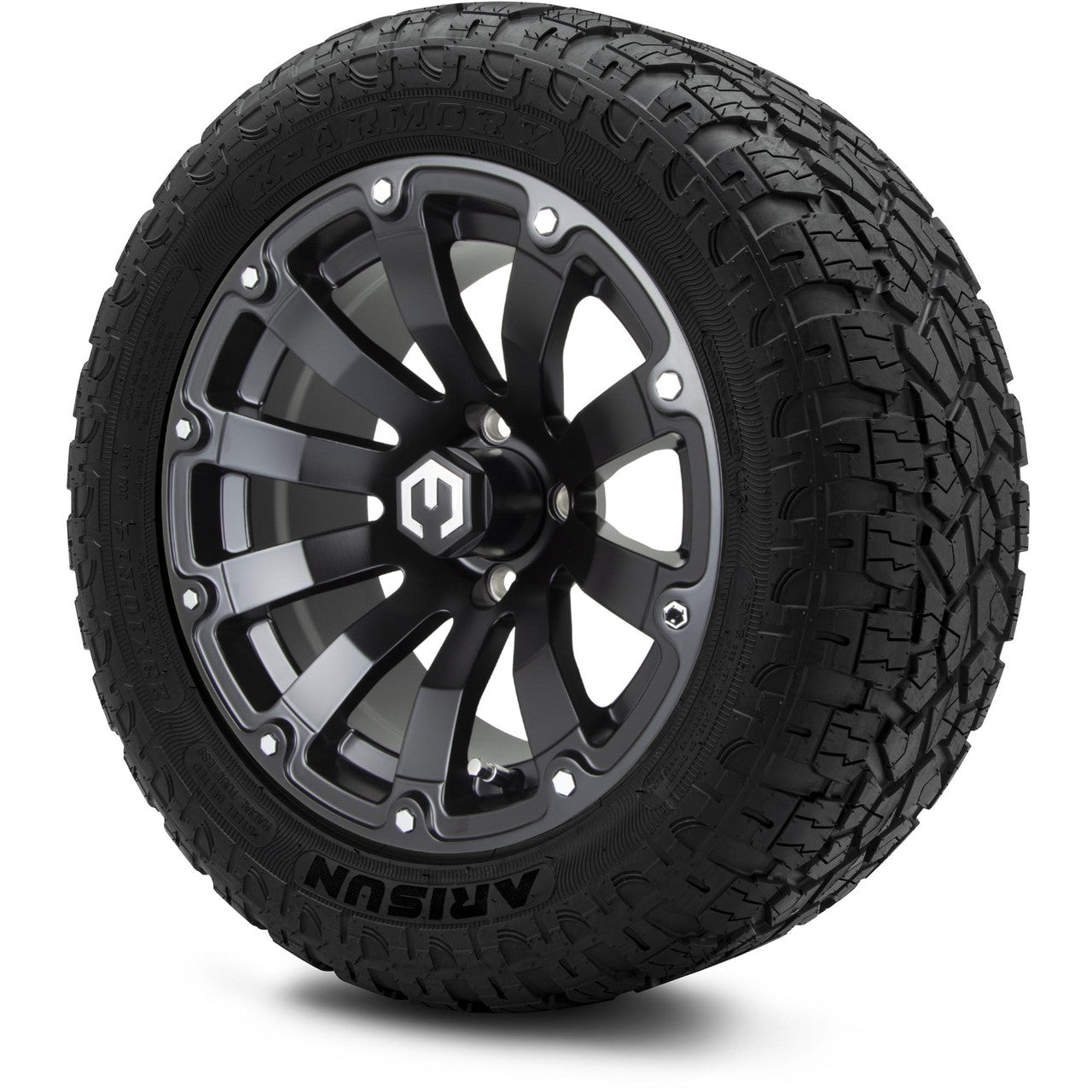 MODZ® 14" Bomber Matte Black Wheels & Off-Road Tires Combo