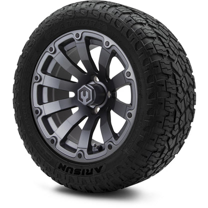MODZ® 14" Bomber Matte Gunmetal Wheels & Off-Road Tires Combo