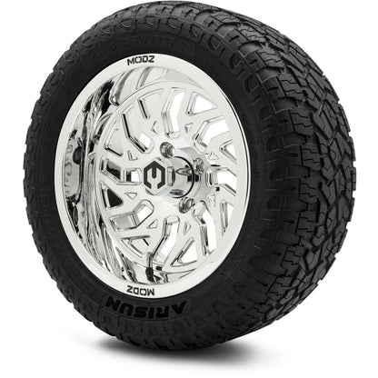 MODZ® 14" Carnage Chrome Wheels & Off-Road Tires Combo