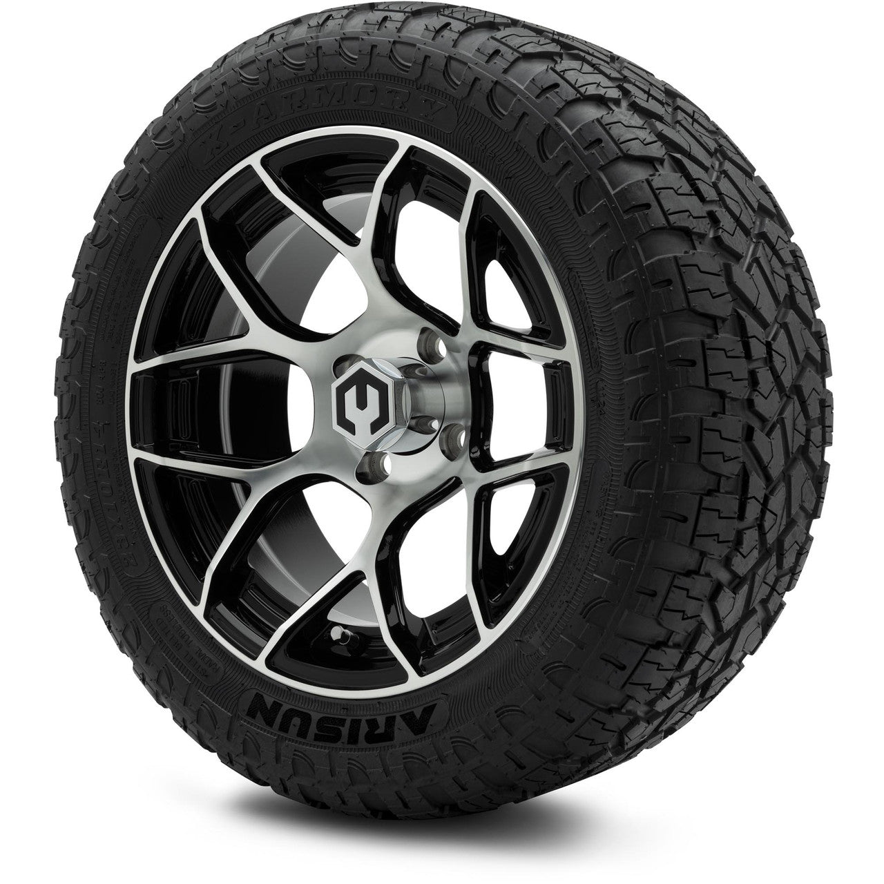 MODZ® 14" Renegade Machined Black Wheels & Off-Road Tires Combo