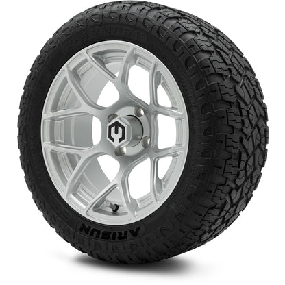 MODZ® 14" Renegade Silver Wheels & Off-Road Tires Combo