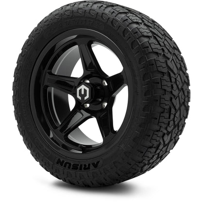 MODZ® 14" Drift Glossy Black Wheels & Off-Road Tires Combo