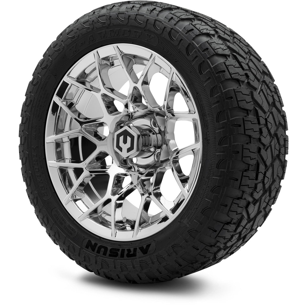 MODZ® 14" Blitz Chrome Wheels & Off-Road Tires Combo
