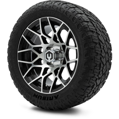 MODZ® 14" Blitz Machined Black Wheels & Off-Road Tires Combo