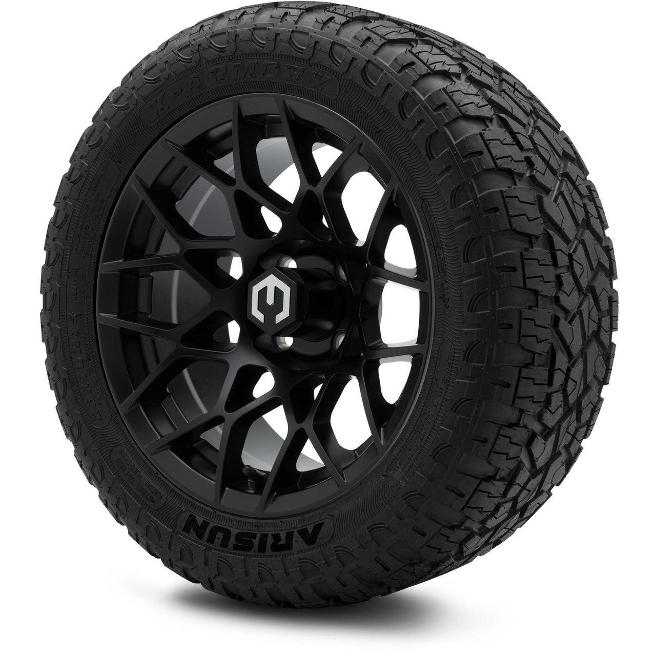 MODZ® 14" Blitz Matte Black Wheels & Off-Road Tires Combo
