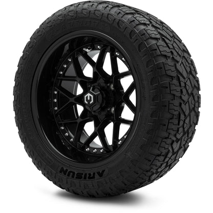 MODZ® 14" Formula Glossy Black Wheels & Off-Road Tires Combo
