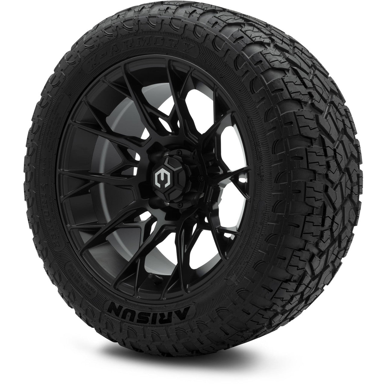 MODZ® 14" Chaos Matte Black Wheels & Off-Road Tires Combo