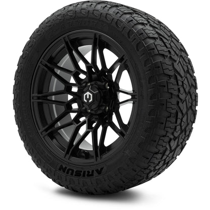 MODZ® 14" Galaxy Matte Black Wheels & Off-Road Tires Combo