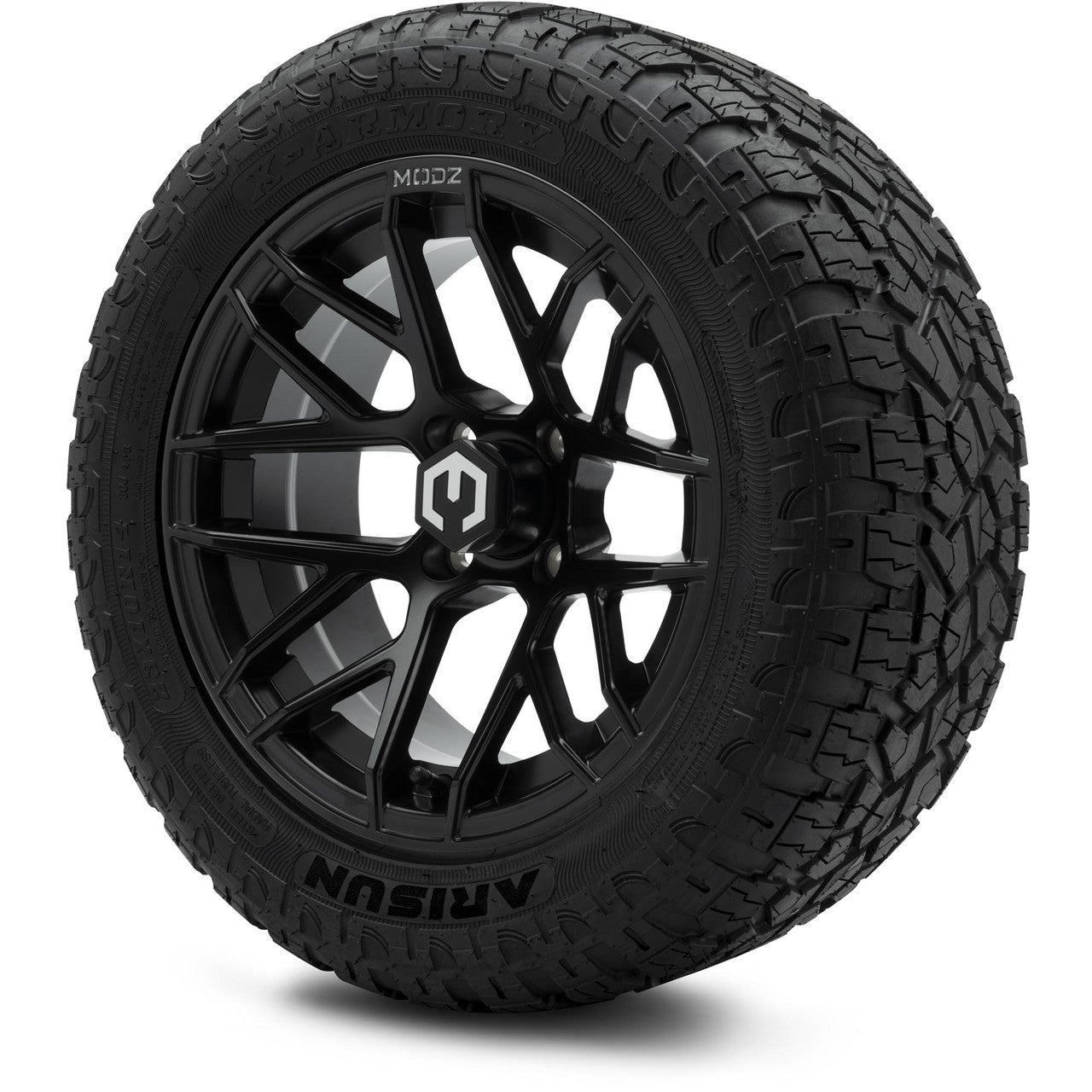 MODZ® 14" Matrix Matte Black Wheels & Off-Road Tires Combo