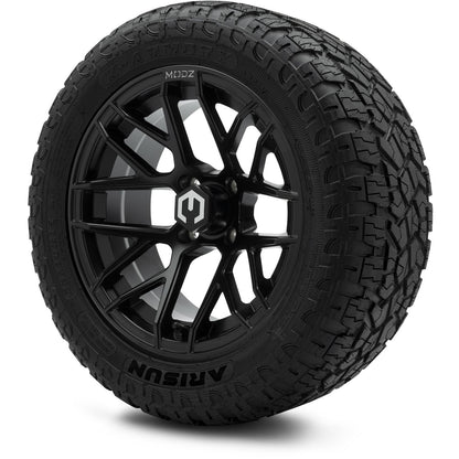 MODZ® 14" Matrix Matte Black Wheels & Off-Road Tires Combo