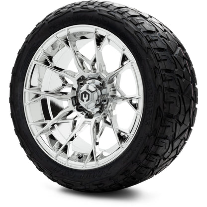 MODZ® 15" Chaos Chrome Wheels & Off-Road Tires Combo