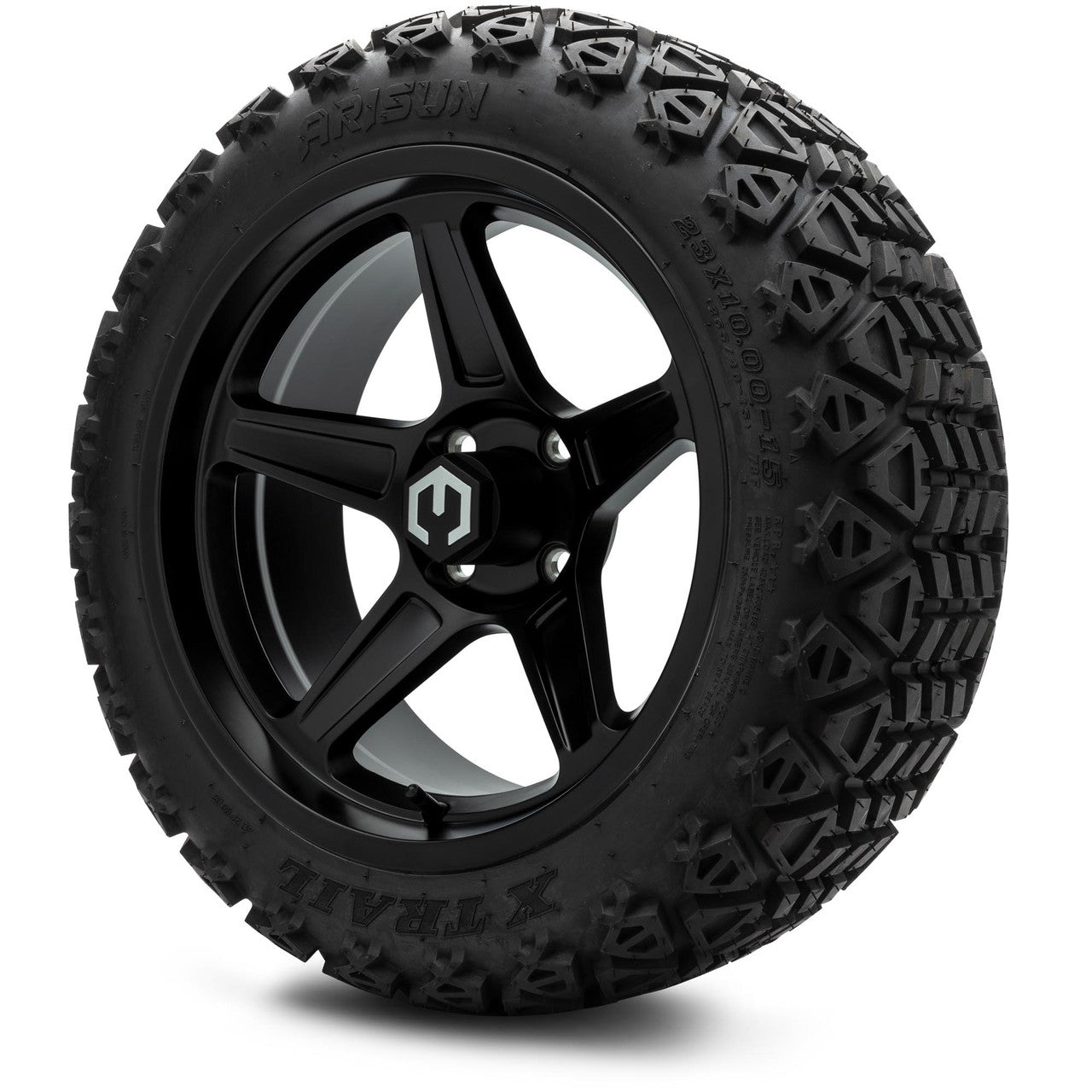 MODZ® 15" Drift Matte Black Wheels & Off-Road Tires Combo