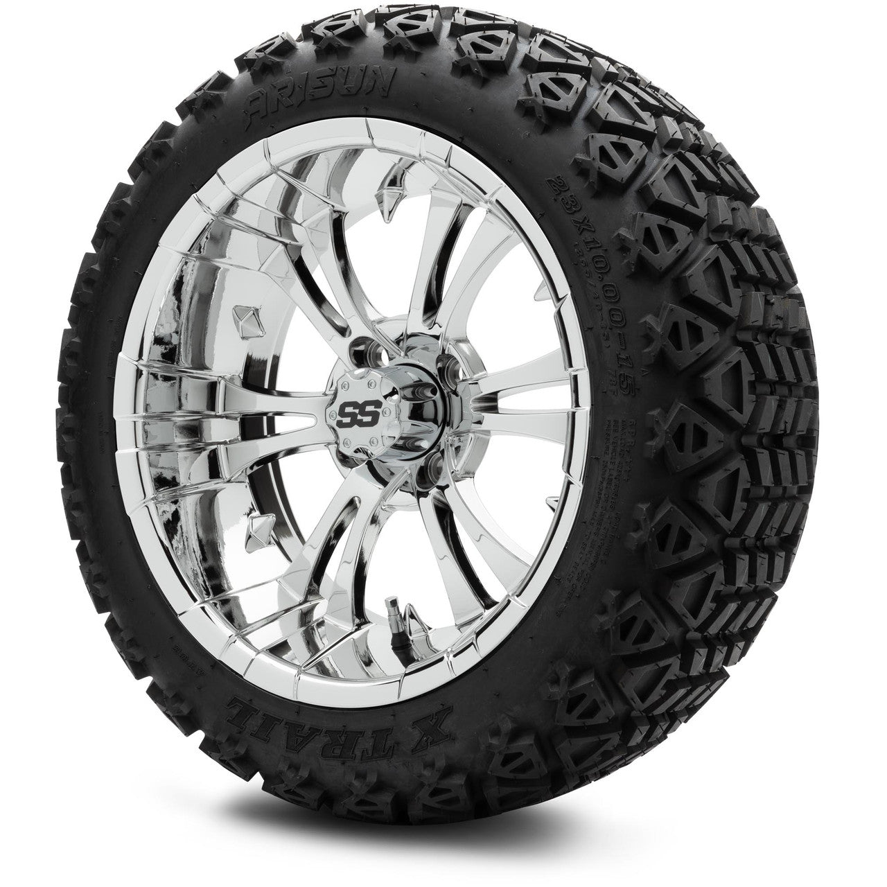 MODZ® 15" Vampire Chrome Wheels & Off-Road Tires Combo