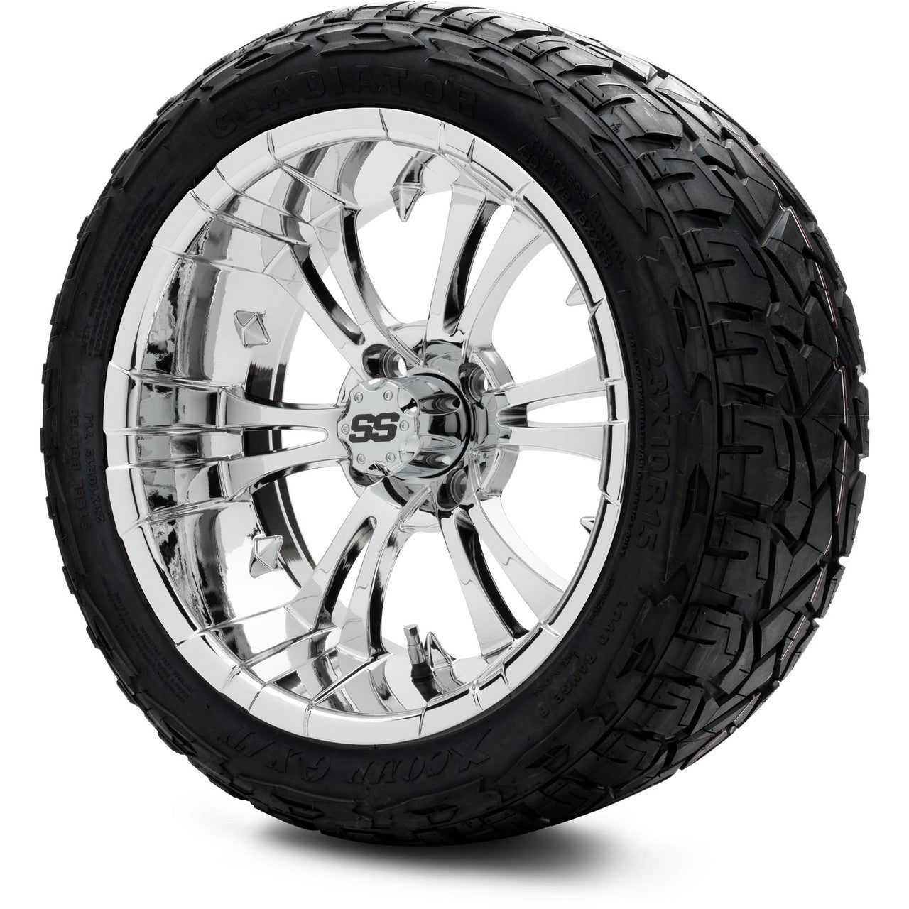 MODZ® 15" Vampire Chrome Wheels & Off-Road Tires Combo