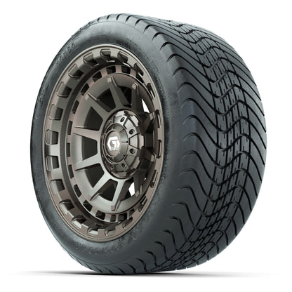 GTW Barricade Bronze 14 in Wheels with 225/30-14 Mamba Street Tires – Full Set