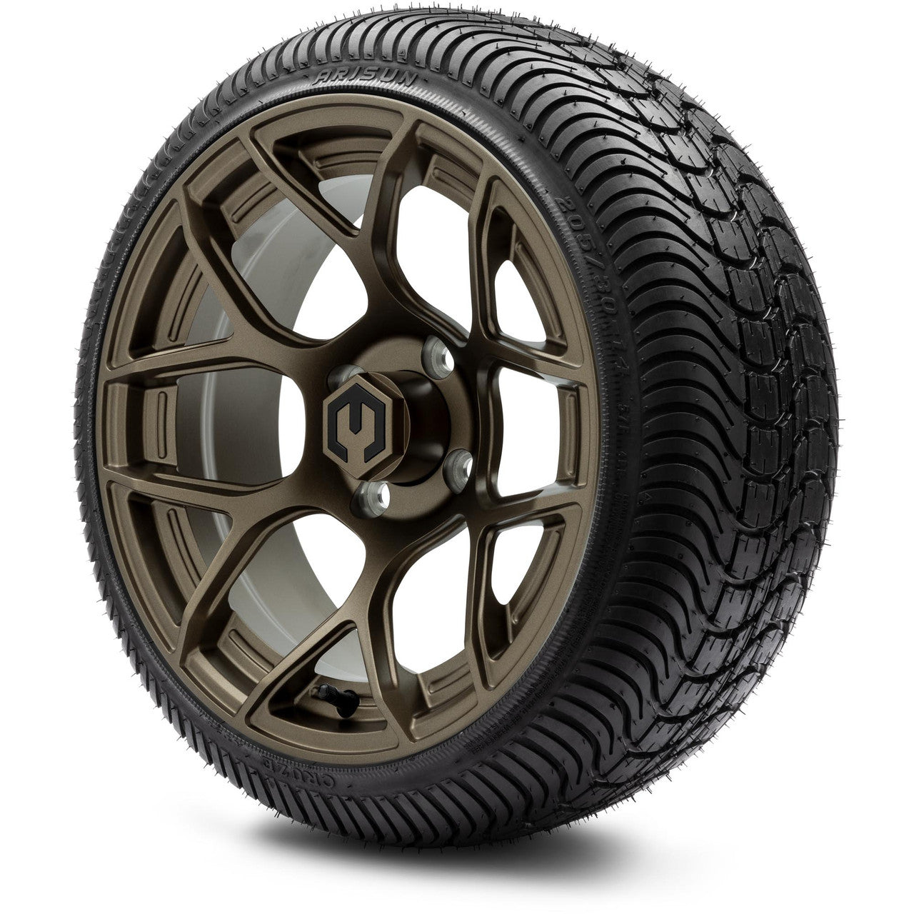 MODZ® 14" Renegade Matte Bronze Wheels & Street Tires Combo