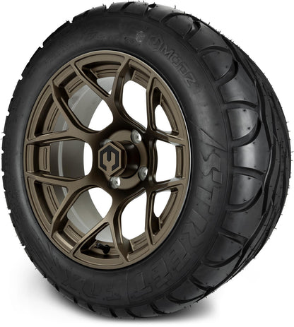 MODZ® 14" Renegade Matte Bronze Wheels & Street Tires Combo