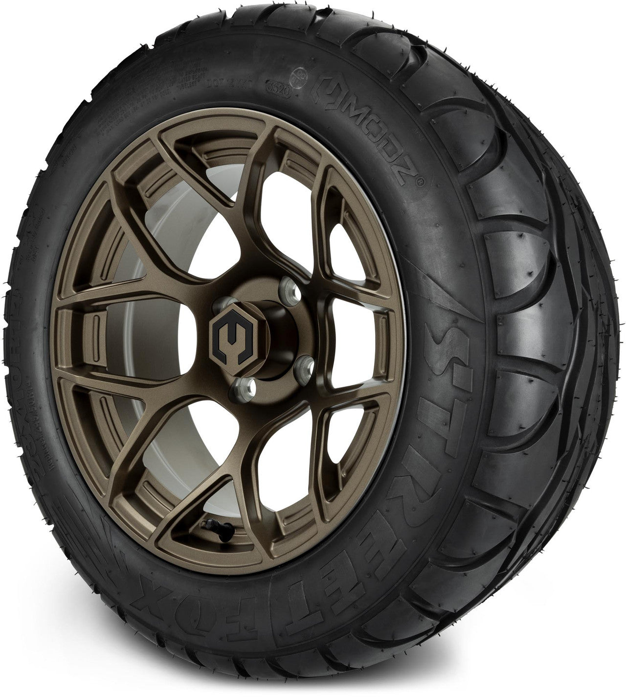 MODZ® 14" Renegade Matte Bronze Wheels & Street Tires Combo