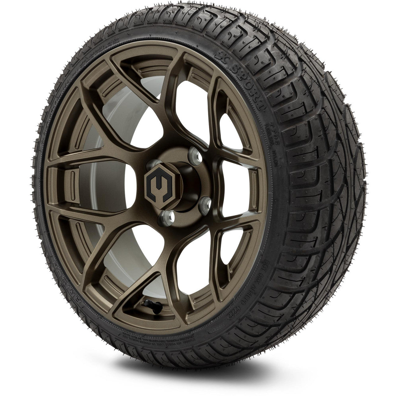 MODZ® 14" Renegade Matte Bronze Wheels & Street Tires Combo