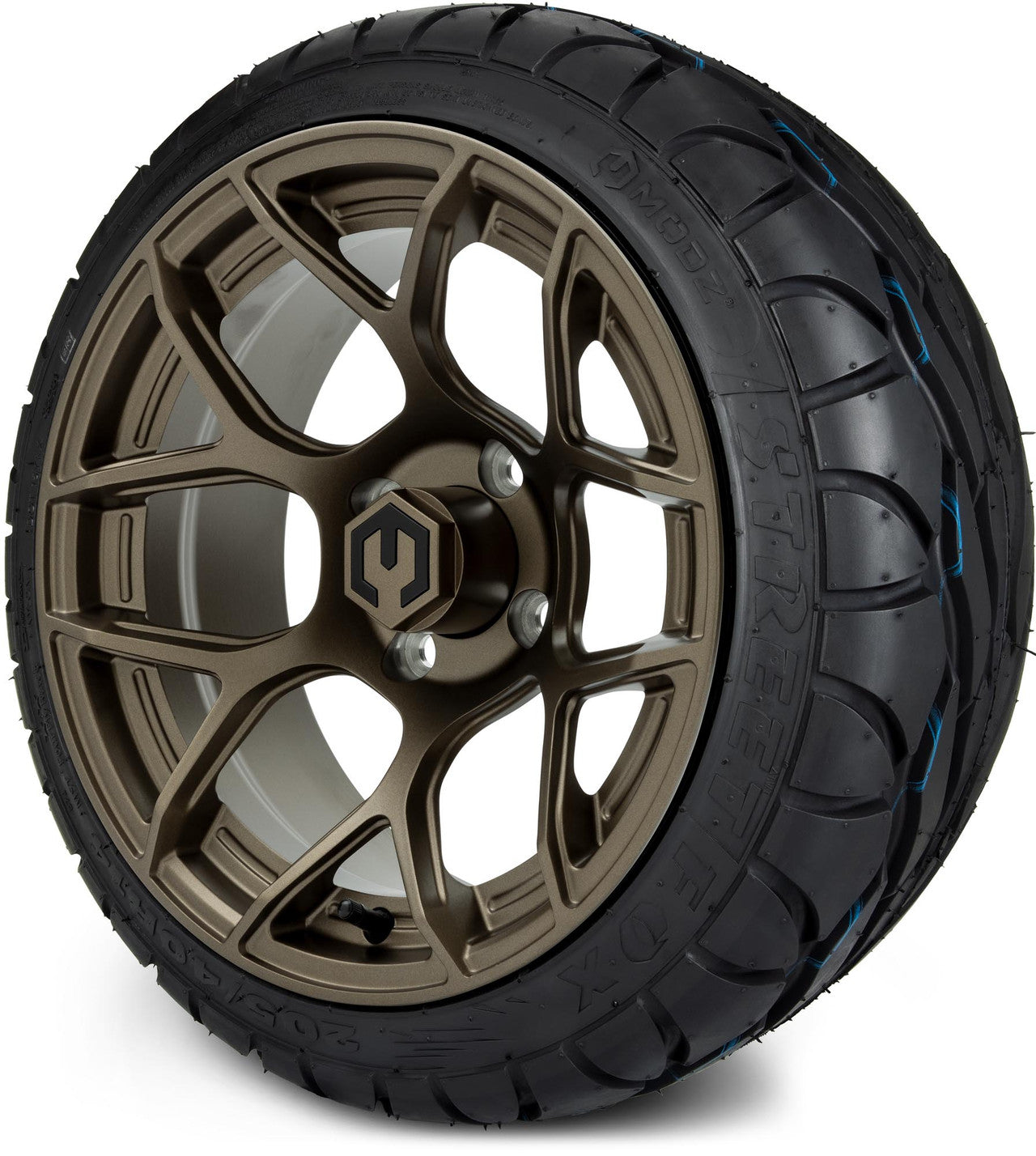 MODZ® 14" Renegade Matte Bronze Wheels & Street Tires Combo