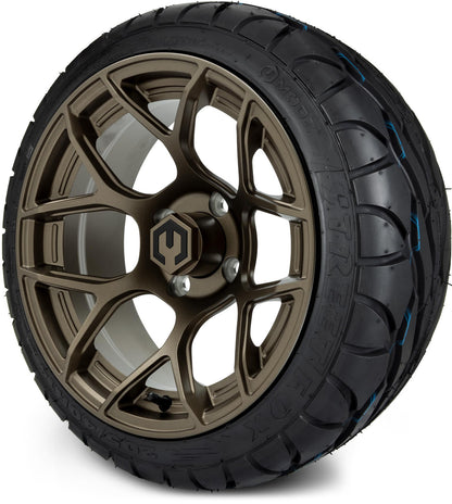 MODZ® 14" Renegade Matte Bronze Wheels & Street Tires Combo