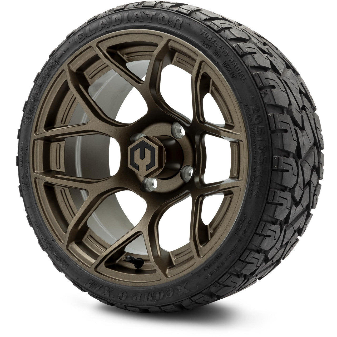 MODZ® 14" Renegade Matte Bronze Wheels & Off-Road Tires Combo