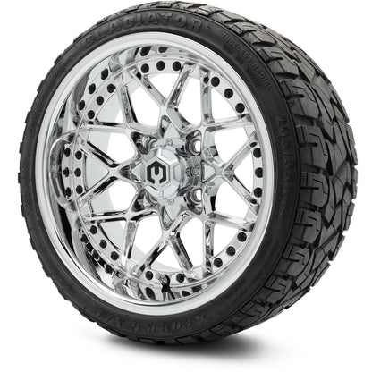 MODZ® 14" Formula Chrome Wheels & Off-Road Tires Combo
