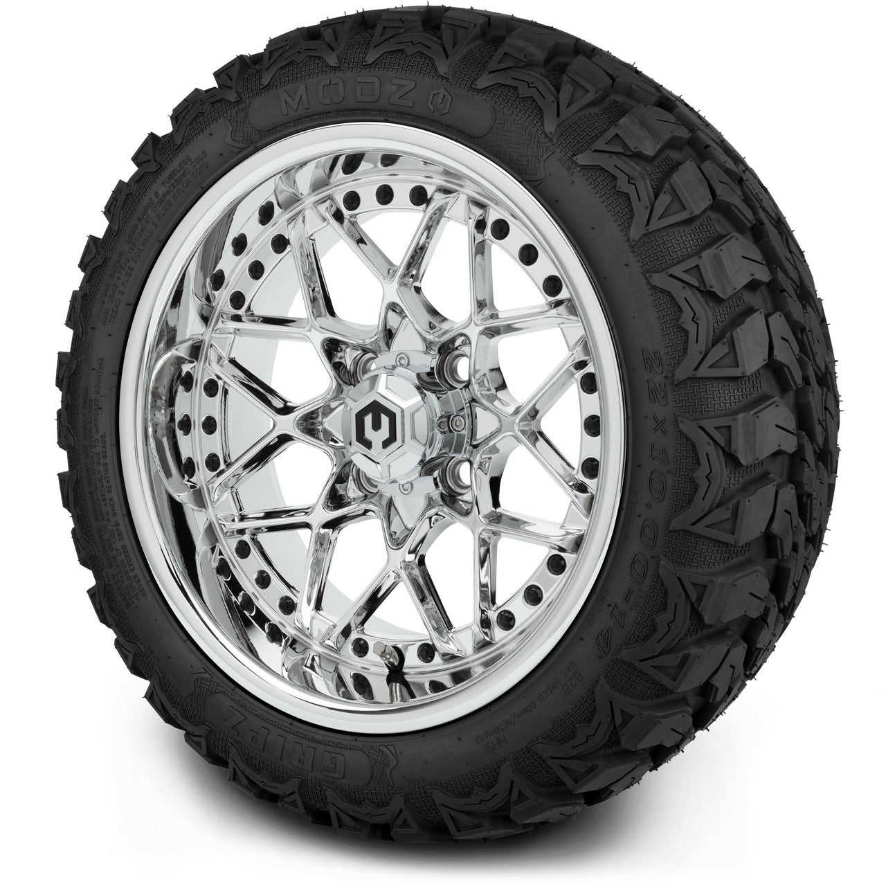 MODZ® 14" Formula Chrome Wheels & Off-Road Tires Combo
