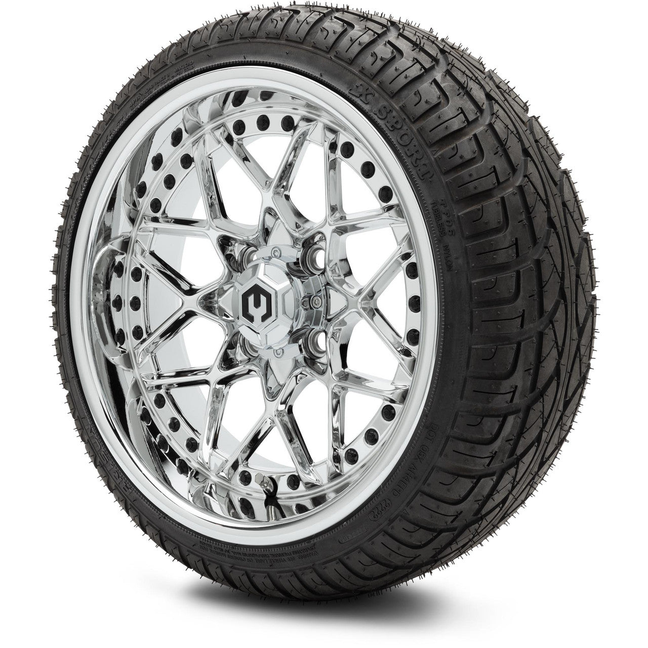 MODZ® 14" Formula Chrome Wheels & Street Tires Combo