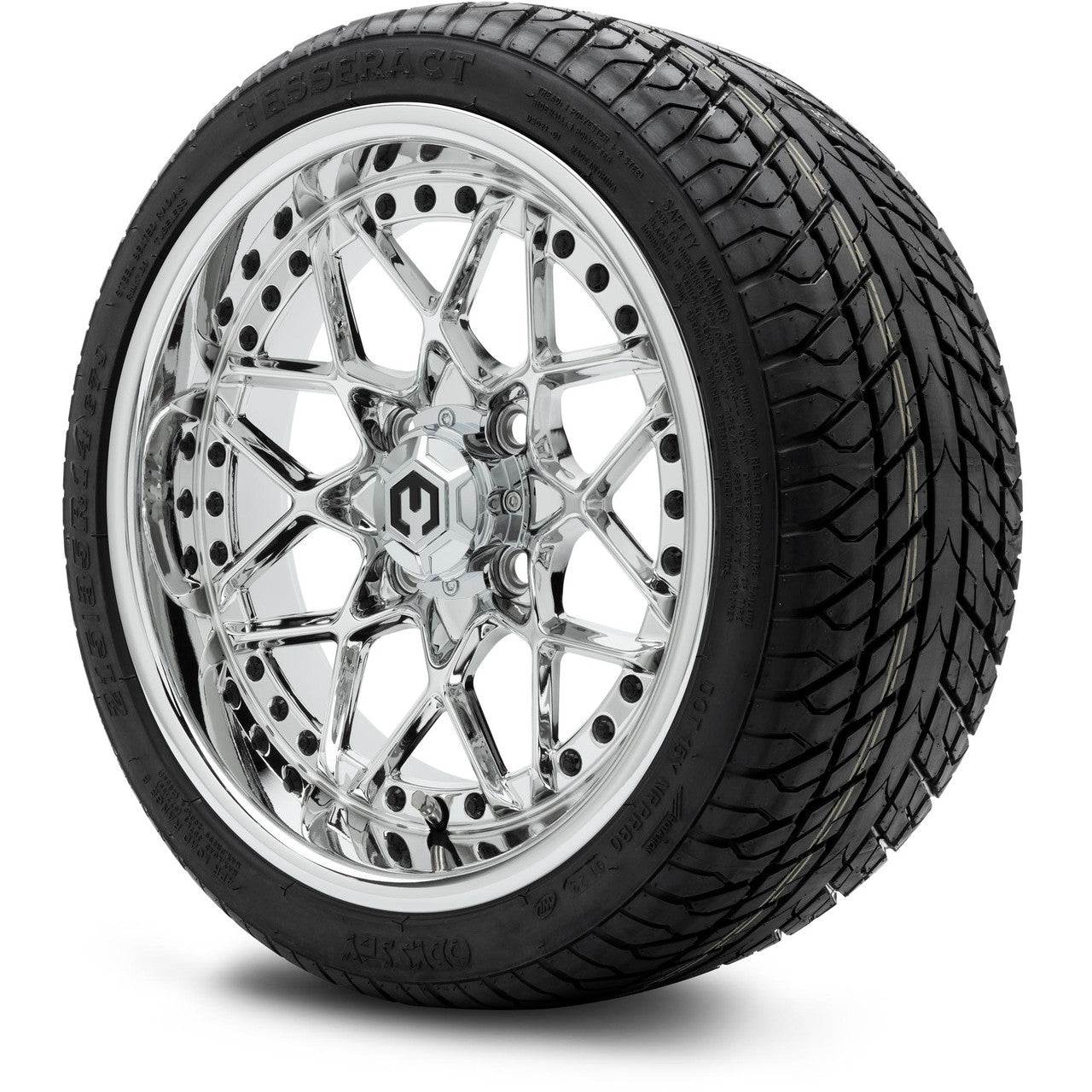 MODZ® 14" Formula Chrome Wheels & Street Tires Combo