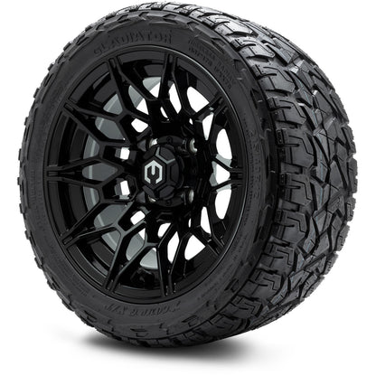 MODZ® 12" Galaxy Glossy Black Wheels & Off-Road Tires Combo