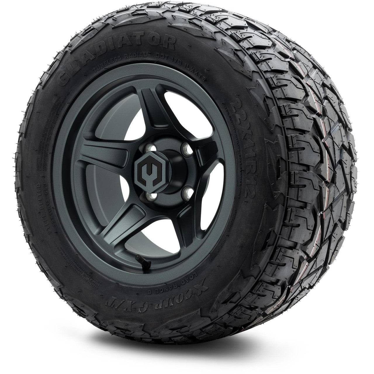 MODZ® 12" Drift Gunmetal Wheels & Off-Road Tires Combo