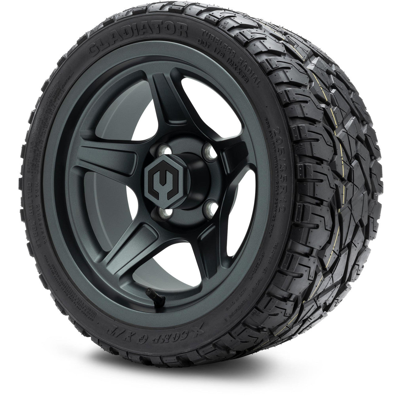 MODZ® 12" Drift Gunmetal Wheels & Off-Road Tires Combo