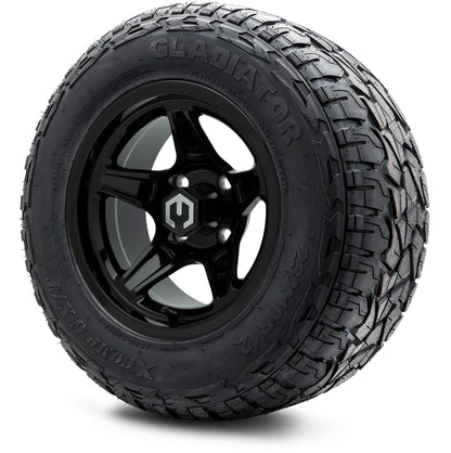 MODZ® 12" Drift Glossy Black Wheels & Off-Road Tires Combo