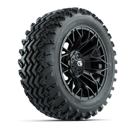 GTW Stellar Black 14 in Wheels with 23x10.00-14 Rogue All Terrain Tires - Full Set