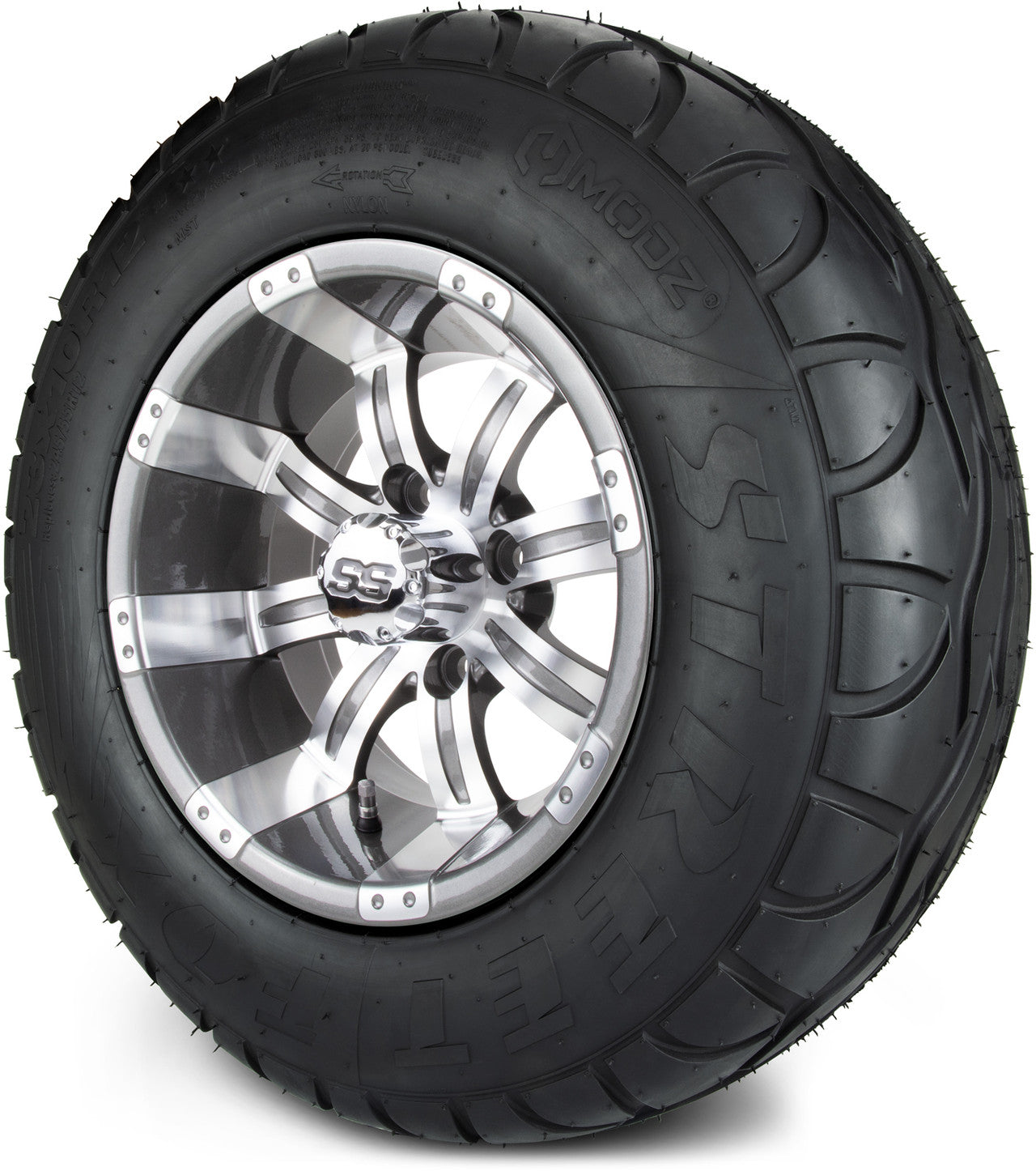 MODZ® 12" Tempest Gunmetal Wheels & Street Tires Combo