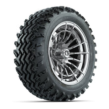 GTW® Boost Chrome 14 in Wheels with 23X10-14 Rogue All-Terrain Tires – Full Set