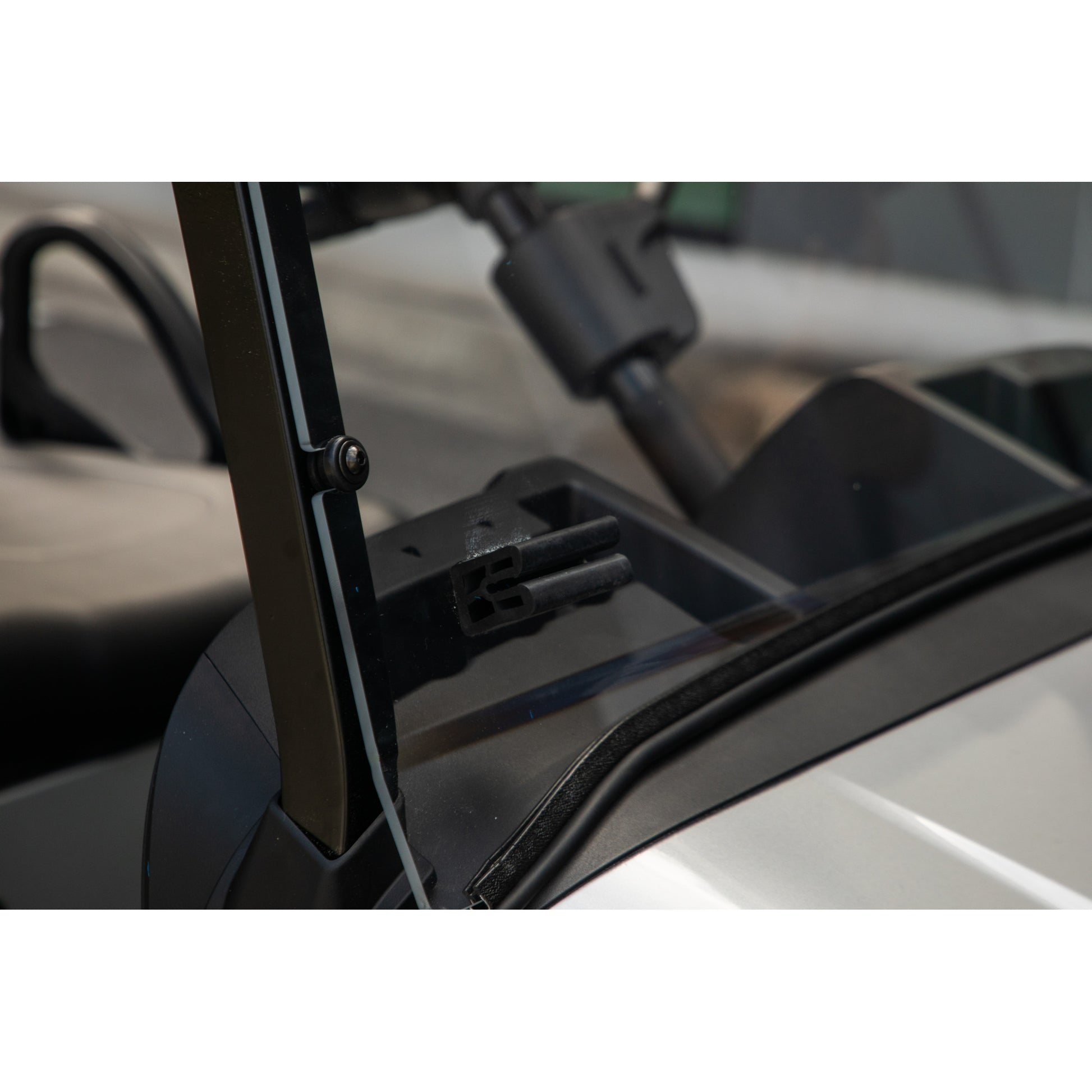 RedDot EZGO RXV with Modular Top Clear Folding 1/4" Windshield with Rubber Trim (Years 2024-Up)