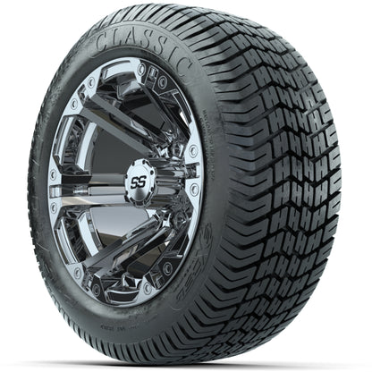 Set of (4) 12 in GTW Specter Wheels with 215/40-12 Excel Classic Street Tires