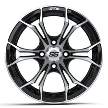 14'' GTW® Spyder Black with Machined Accents Wheel