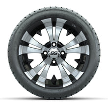14” GTW Vampire Black and Machined Wheels with GTW Mamba Street Tires – Set of 4