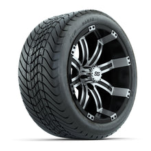 14” GTW Tempest Black and Machined Wheels with GTW Mamba Street Tires – Set of 4