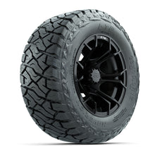 GTW Spyder Matte Black 12 in Wheels with 23x10.00-R12 Maverick All-Terrain Tires – Full Set