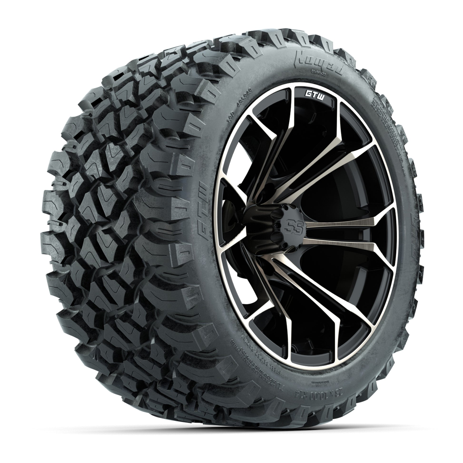 GTW Spyder Bronze/Matte Black 14 in Wheels with 23x10-14 GTW Nomad All-Terrain Tires – Full Set